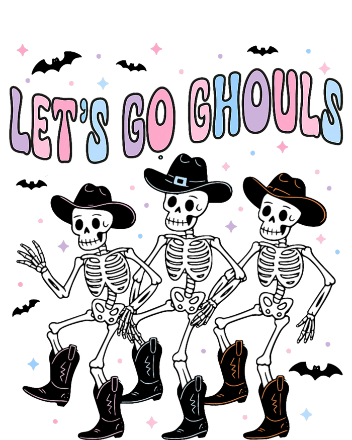 Funny Halloween Lets Go Ghouls Dancing Skeleton Ghost Outfit T-Shirt