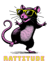 Funny Rat Meme Rattitude Rat Sunglasses Dancing High Crown Mesh Back Trucker Hat