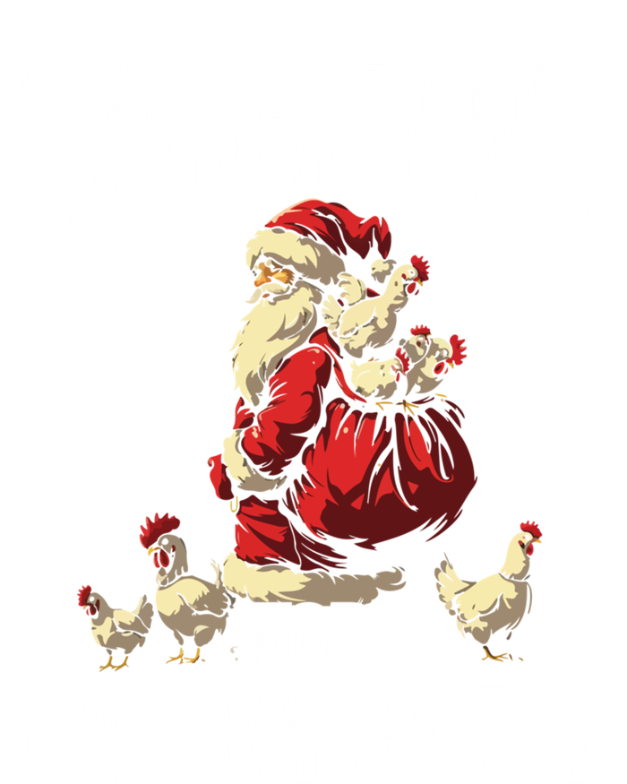 Funny Chicken Christmas Chicken Lover Xmas Day Santa Claus Cool Gift T-Shirt