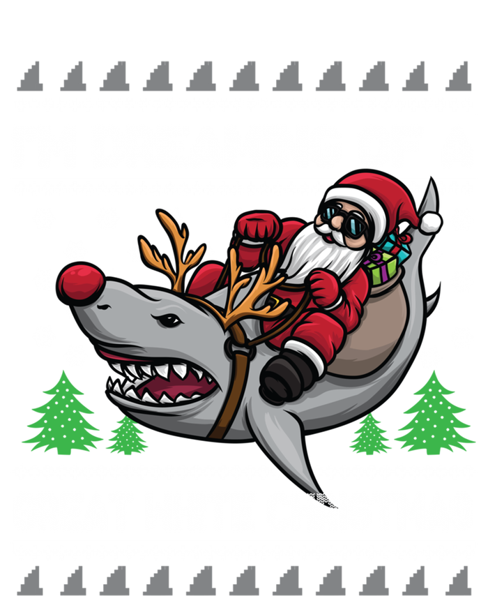 IM Dreaming Of A Great White Christmas Santa Riding Shark Cute Gift T-Shirt