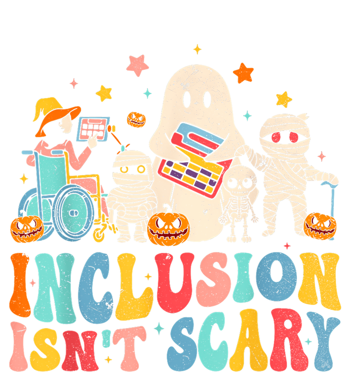 Inclusion IsnT Scary Ghost Mummy Halloween Slp Sped Teacher Full Zip Hoodie