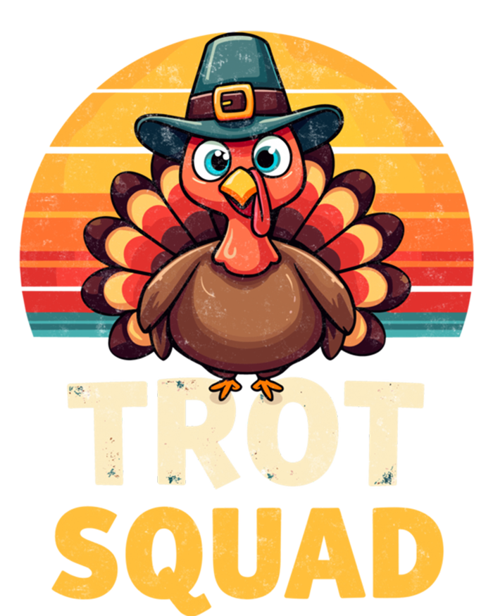 Retro Turkey Trot Squad Thanksgiving Day Harvest Festival Gift T-Shirt