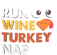 Run Wine Turkey Nap Funny Thanksgiving Dinner Trot Day Gift Great Gift T-Shirt