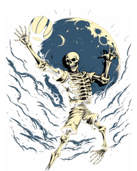 Skeleton Playing Volleyball Halloween Volleyball Player Gift T-Shirt