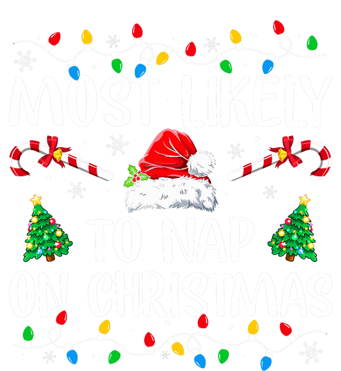 Most Likely To Nap On Christmas Family Matching Christmas Short Acrylic Beanie