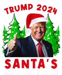 SantaS Favorite Felon Funny Christmas Trump Santa Hat T-Shirt