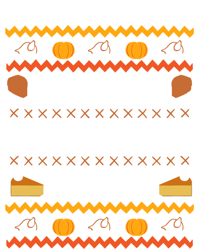 Thankful For Hockey Thanksgiving Ugly Funny Gift Sweatshirt Cinch Pack Bag