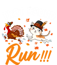 Trot Squad Run Thanksgiving Cat Turkey Running Runner Cute Gift T-Shirt