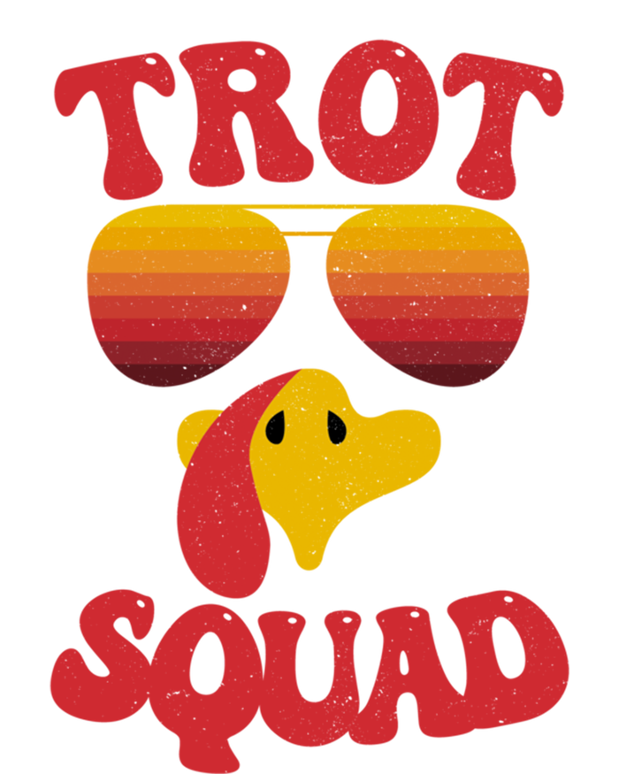 Trot Squad Running Turkey Sunglasses Thanksgiving Costume Great Gift Tall Sweatshirt