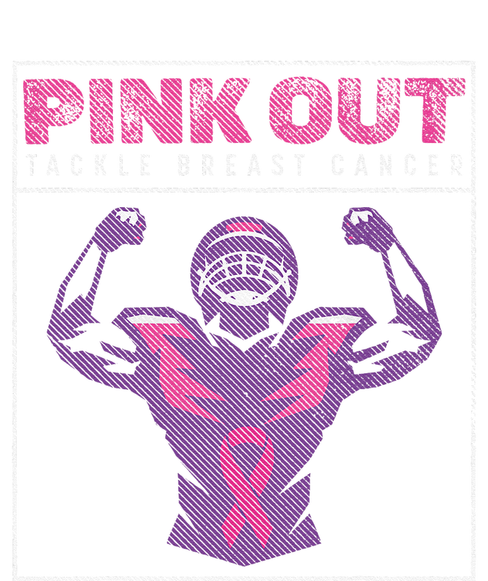 Pin.K Out Football Team Tackle Breast Cancer Awareness Month Performance Fleece Hoodie