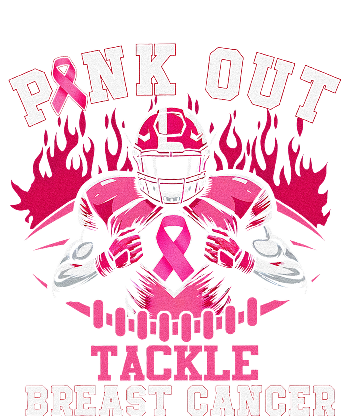 Pin.K Out Tackle Breast Cancer Awareness Football Pin.K Ribbon T-Shirt