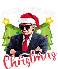 ILl Be Home For Christmas Santa Claus Trump 2024 Womens Funnel Neck Pullover Hood