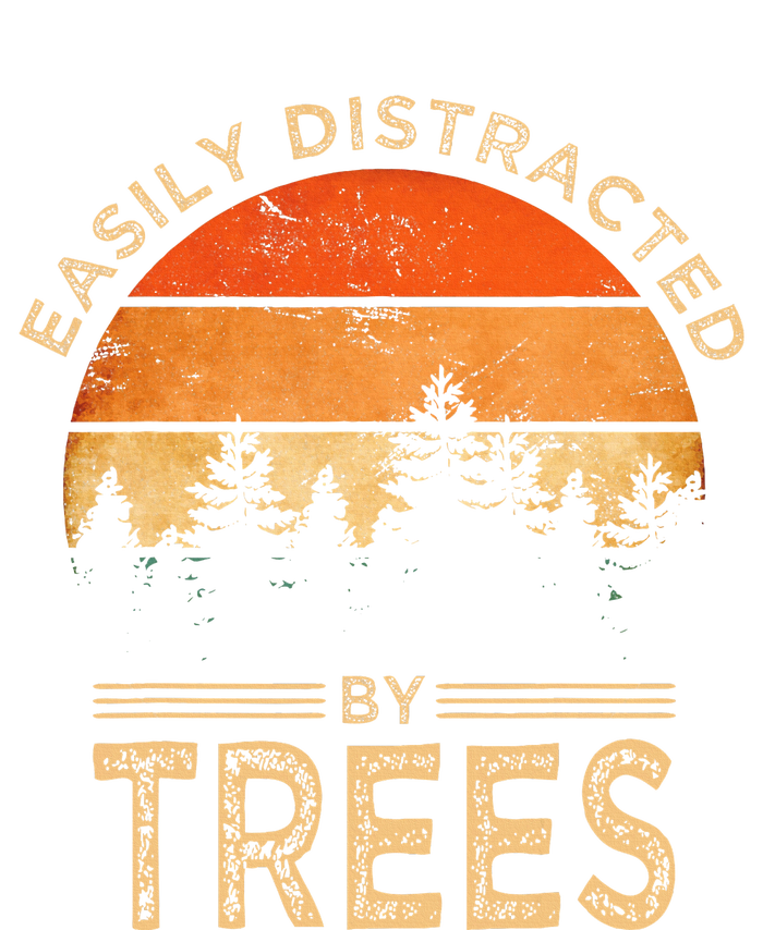 Easily Distracted By Trees Vintage Funny Tree PosiCharge Competitor Tank