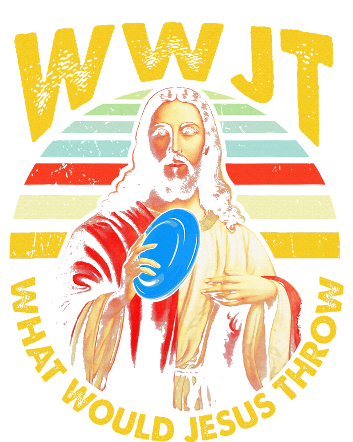 Disc Golf What Would Jesus Throw Frisbee Golf Wwjt Christian T-Shirt