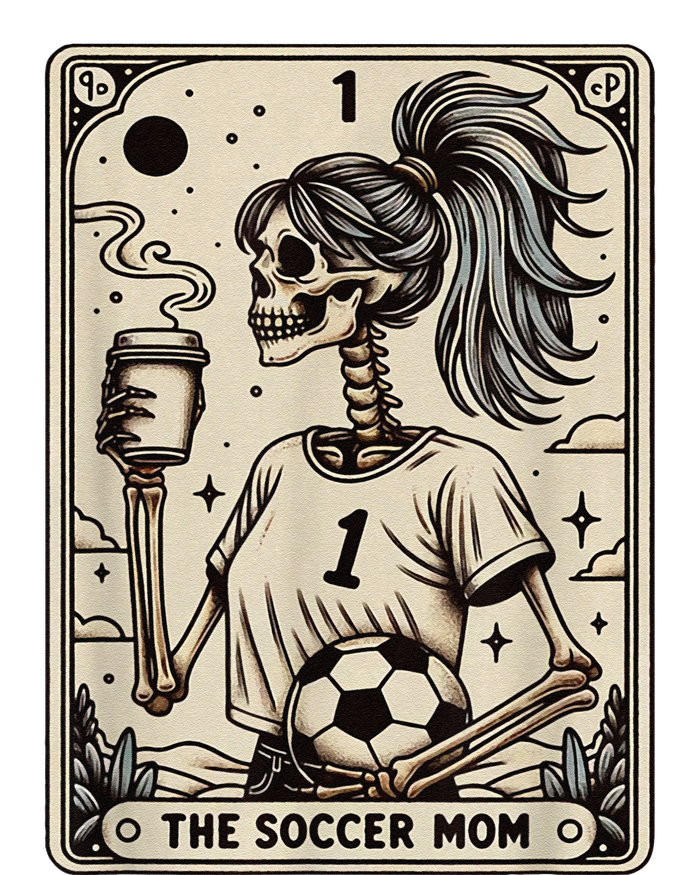 Soccer Mom Tarot Card Vintage Halloween Soccer Mama Gift Baby Long Sleeve Bodysuit