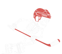 Halloween Spooky Funny Skeleton Playing Ice Hockey Lovers Gift T-Shirt