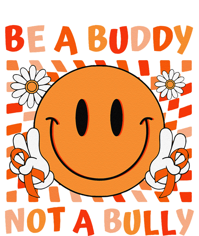 Be A Buddy Not A Bully Unity Day Anti Bullying Orange Face Gift Striped Beanie with Solid Band