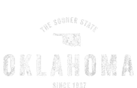 Oklahoma Vintage Sports Design Retro Ok Women's Tri-Blend 3/4-Sleeve Raglan Shirt