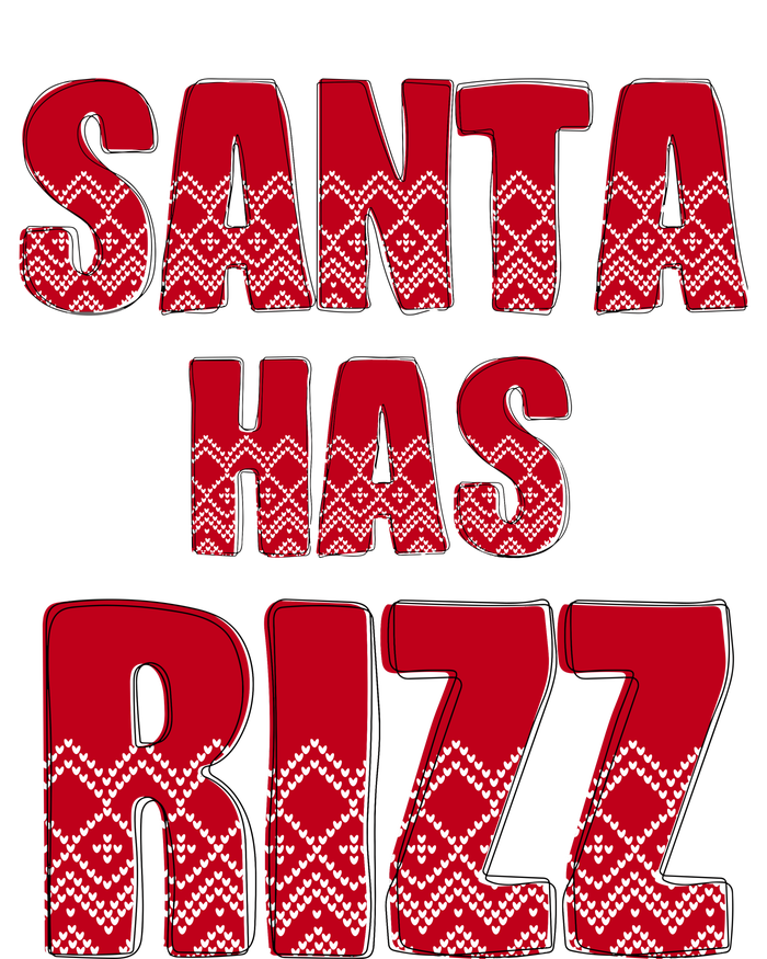 Santa Has Rizz Funny Gen Alpha Slang Christmas Teacher T-Shirt