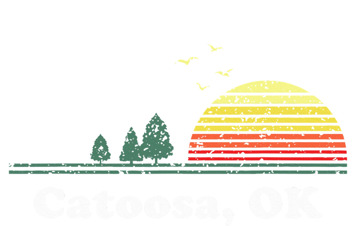 Vintage Catoosa Oklahoma Home Souvenir Print Women's Tri-Blend 3/4-Sleeve Raglan Shirt