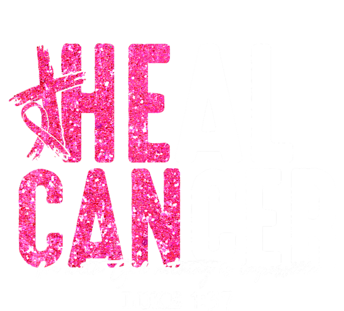 Heal Cancer Believe God Christian Breast Cancer Awareness Tank Top