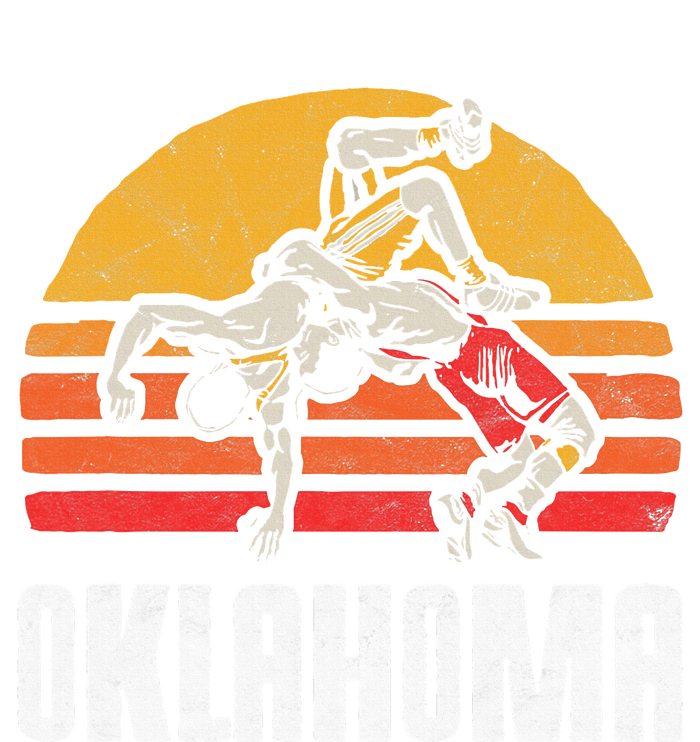 Oklahoma Vintage Wrestling Retro Wrestlers And Sun Graphic T-Shirt