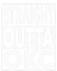 Straight Outta Okc Oklahoma City Women's Racerback Cropped Tank