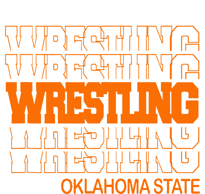 Wrestling O.K.L.A.H.O.M.A State In Modern Stacked Lettering Toddler T-Shirt