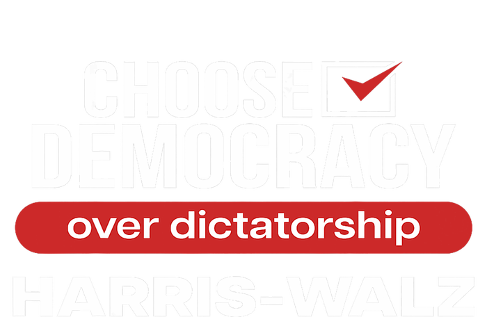 Choose Democracy Over Dictatorship Harris Walz PosiCharge Competitor Tank