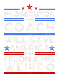 Prosecutor And Coach Versus Felon And Weirdo Harris Walz Canvas