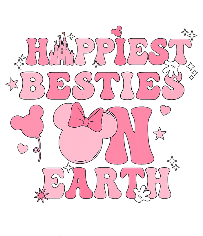 Groovy Happiest Besties On Earth Kids Sweatshirt