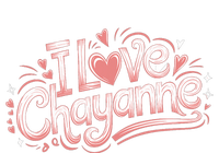 I Love Chayanne Girlfriend Boyfriend Couples First Name Women's Racerback Cropped Tank