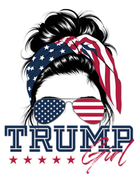 Trump Messy Bun Trump 2024 Election American Flag Meaningful Gift T-Shirt