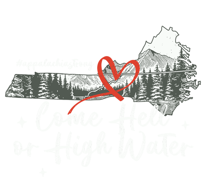 Appalachia Strong Come Hell Or High Water Mountain Baby Bodysuit