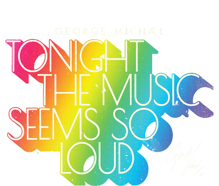 George Michael Tonight The Music Retro Rainbow T-Shirt