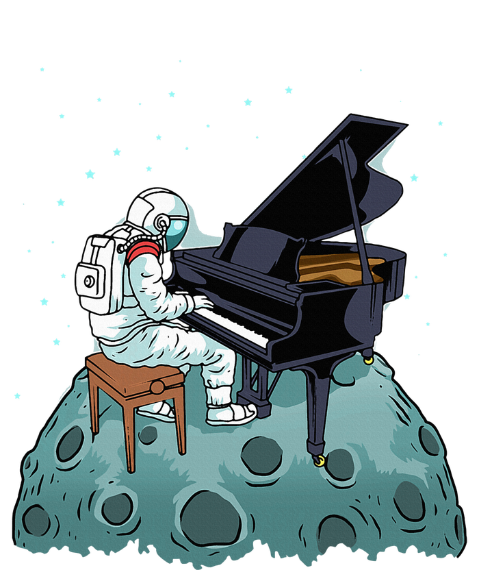 Grand Piano Pianist Gift Astronaut Music Piano Doggie Tank