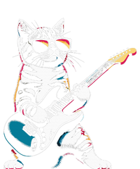 Guitar Cat Novelty Rock Music Band Concert Funny Cat T-Shirt