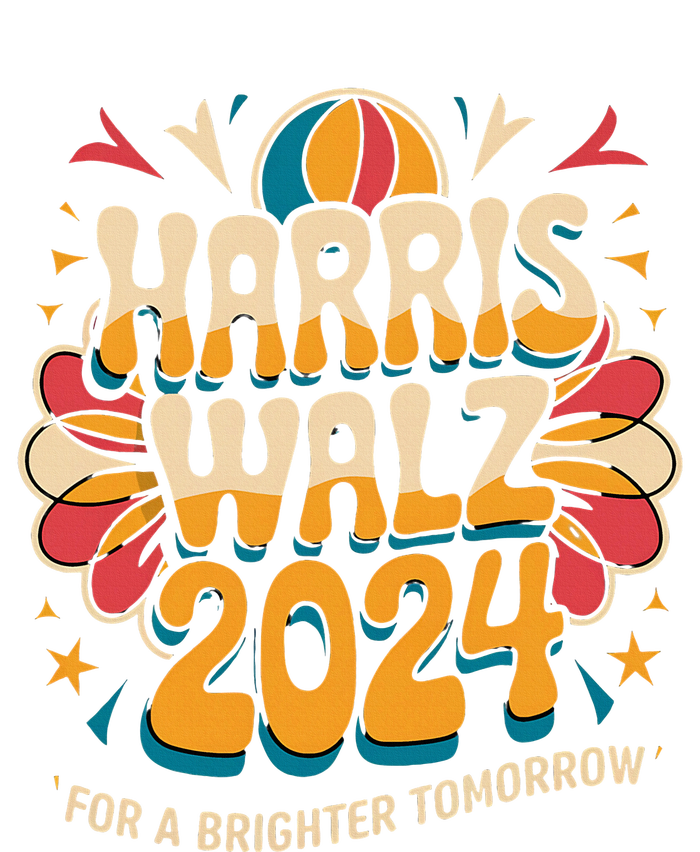 Groovy Retro Art For Kamala Harris 2024 T-Shirt