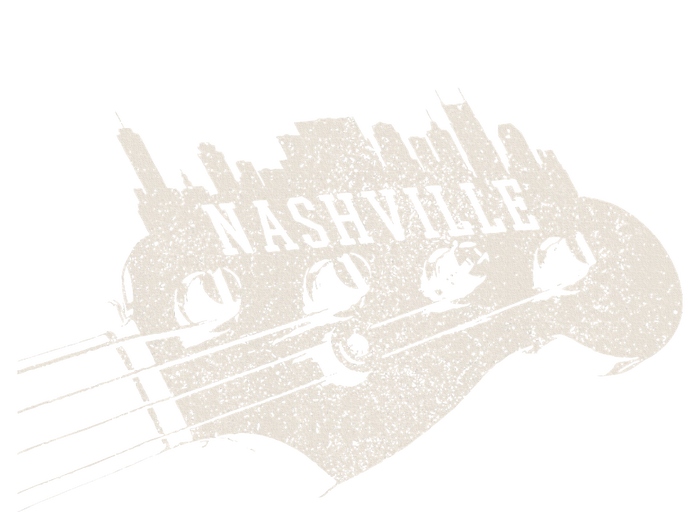 Nashville Skyline Bass Guitar Country Music City Souvenir Button