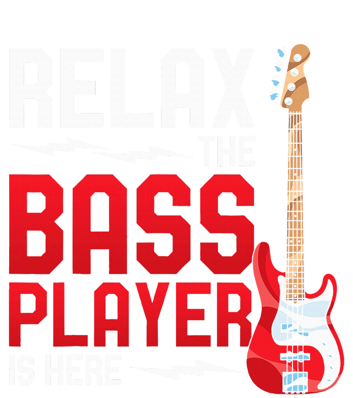 Relax The Bass Player Is Here Bass Guitar Women's Fleece Hoodie