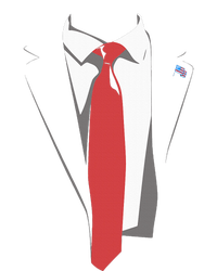 President Trump Suit Illustration Tie Lovers T-Shirt