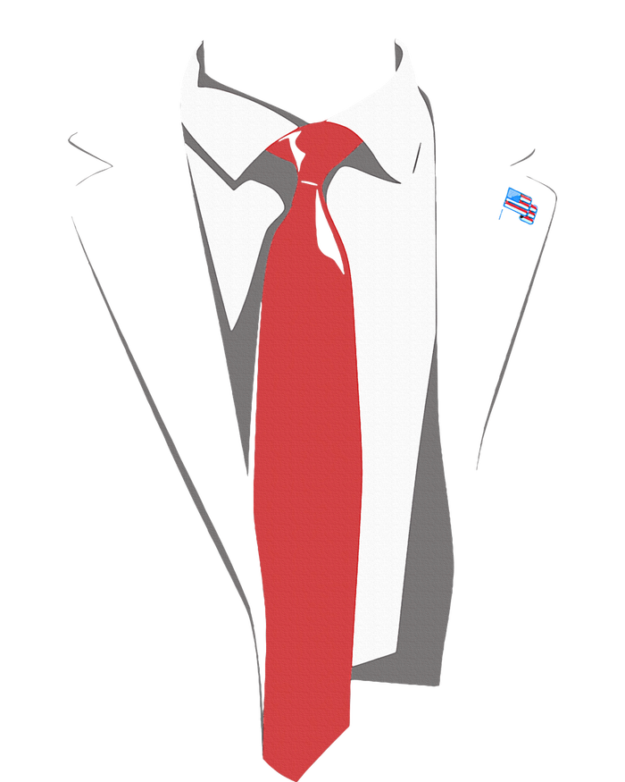 President Trump Suit Illustration Tie Lovers T-Shirt