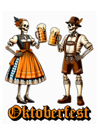 Oktoberfest Beer Germany Skeleton Drinking Couple Halloween Ceramic Bell Ornament