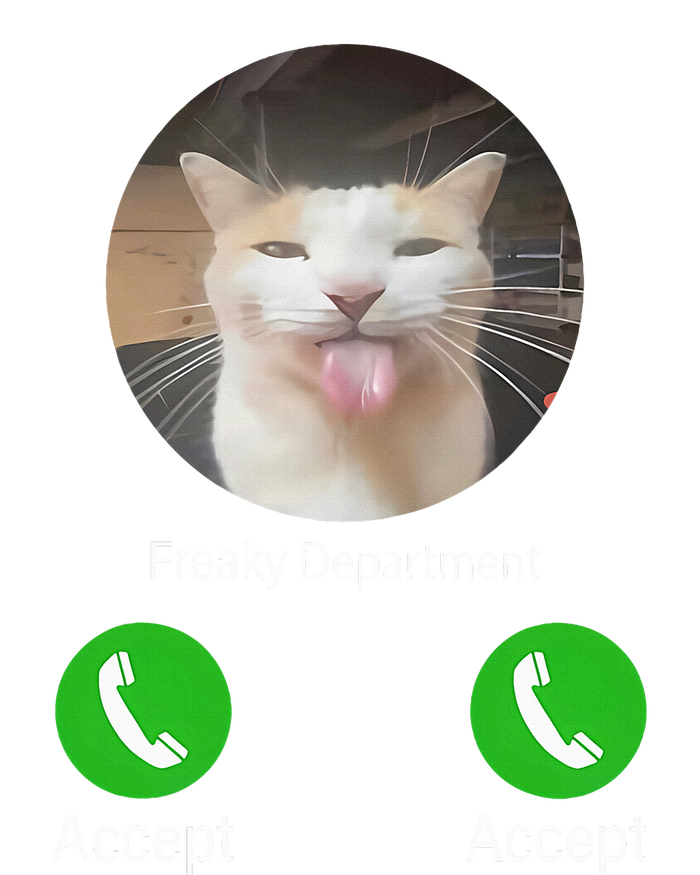 Freaky Department Funny Cat Meme T-Shirt