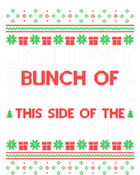 Jolliest Bunch Of Assholes This Side Of The Nut House Long Sleeve Striped Beanie with Solid Band