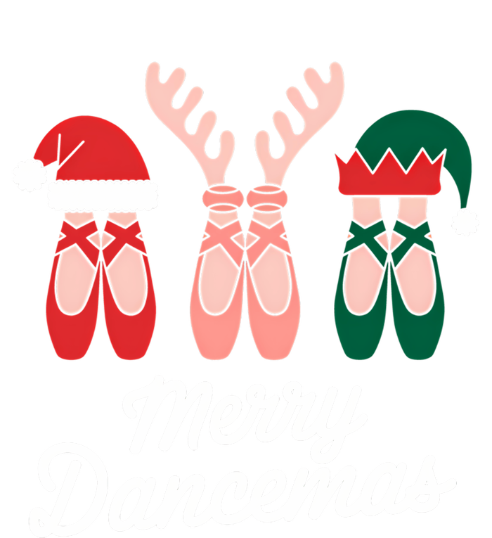 Merry Dancemas Dance Ballerina Pointe Shoe Christmas Canvas