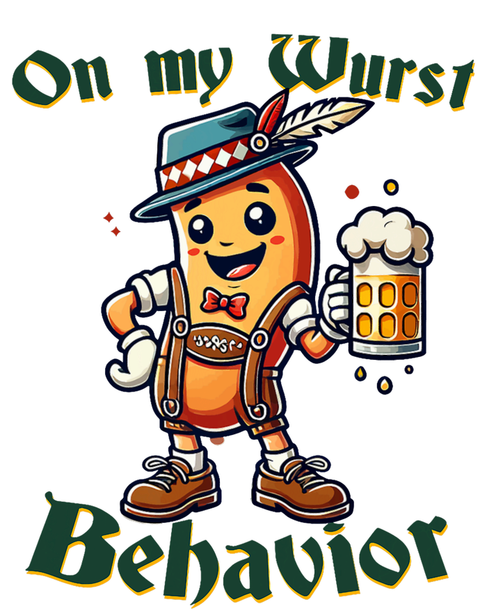 On My Wurst Behavior Funny Oktoberfest Costume Outfit German T-Shirt