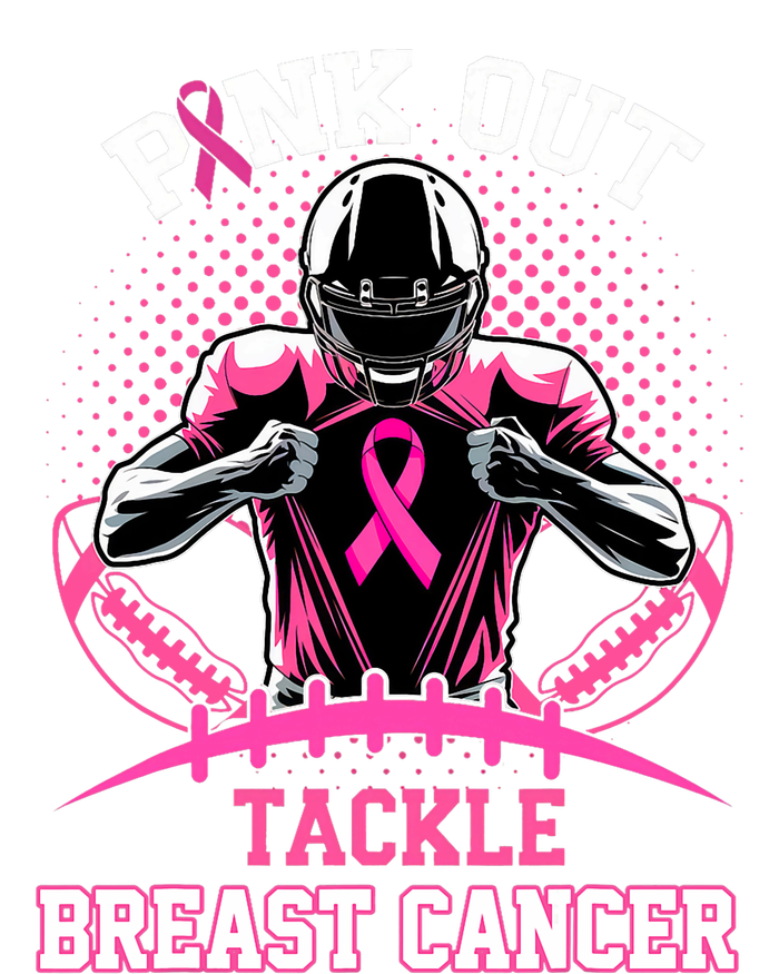 Out Tackle Breast Cancer Awareness American Football T-Shirt