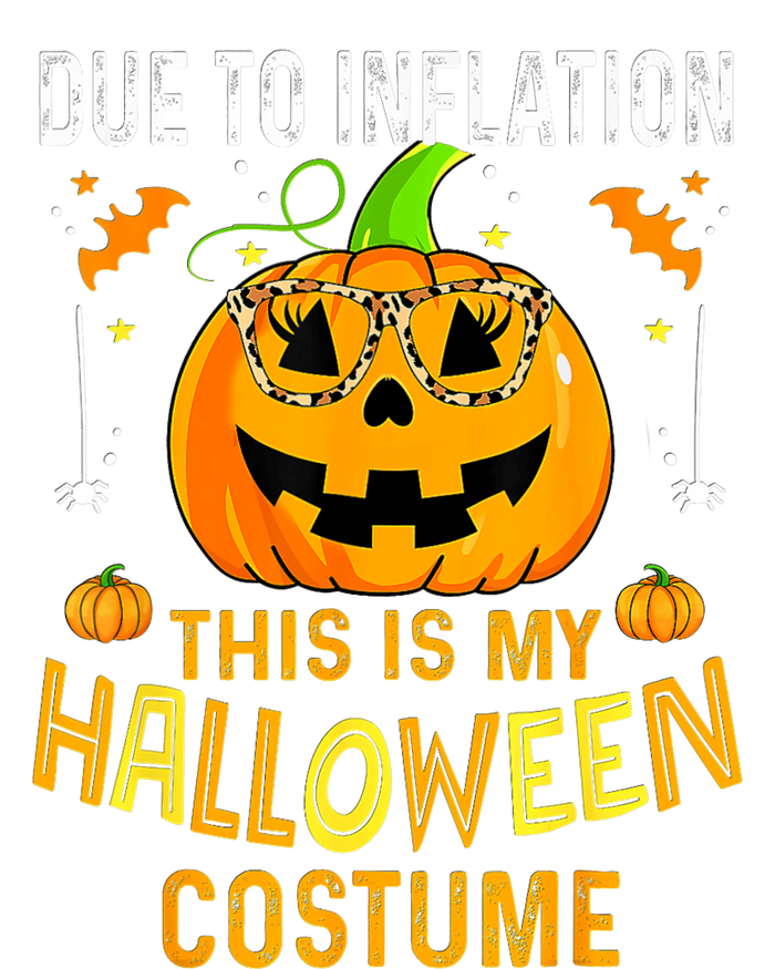 Pumpkin Due To Inflation This Is My Halloween Custome Full-Length Apron With Pockets