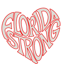 Florida Strong Heart State Pride Typography Full-Length Apron With Pockets